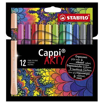 STABILO Cappi - Felt-tip pen - ARTY - Set With 12 Colors