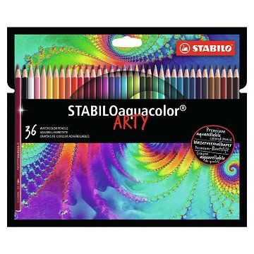 STABILO Aquacolor - Watercolor Colored Pencil - ARTY - Set 36 Pcs.