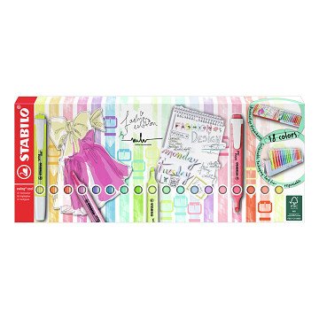 STABILO swing cool - Highlighter - 18 Pieces Desk Set