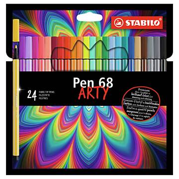 STABILO Pen 68 - Felt-tip pen - ARTY - Set With 24 Pieces