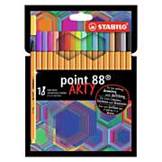 STABILO point 88 - Fineliner - ARTY - Set With 18 Pieces