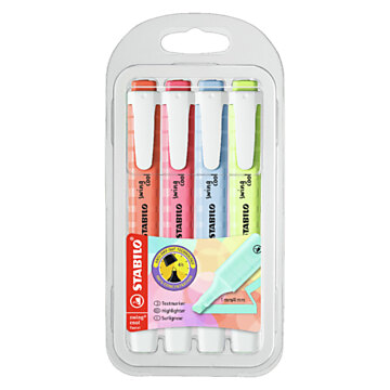 STABILO swing cool Pastel - Highlighter - Set With 4 Pieces