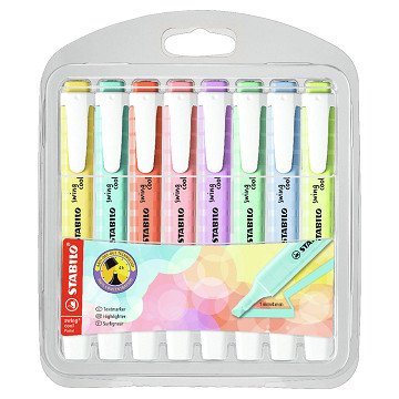 STABILO swing cool Pastel - Highlighter - Set of 8 Pieces