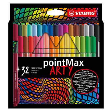 STABILO pointMax - Hardtip Fineliner - ARTY - Set 18 Stuks