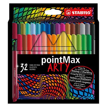 STABILO pointMax - Hardtip Fineliner - ARTY - Set 18 Pieces