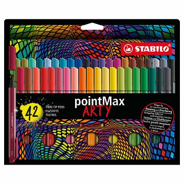 STABILO pointMax - Hardtip Fineliner - ARTY - Set 42 Pieces