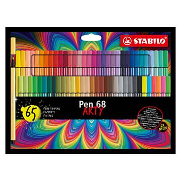 STABILO Pen 68 - Felt-tip pen - ARTY - Set With 65 Pieces