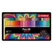 STABILO Pen 68 - Filzstift - ARTY - Metall-Set 65-tlg.