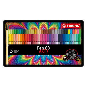 STABILO Pen 68 - Felt-tip pen - ARTY - Metal Set 65 Pcs.