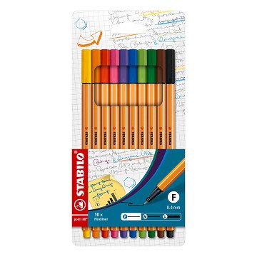 STABILO point 88 - Fineliner - Set With 10 Pieces