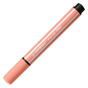 STABILO Pen 68 MAX - Felt-tip pen with thick chisel tip - Apricot