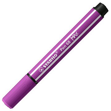 STABILO Pen 68 MAX – Filzstift mit dicker Keilspitze – Lila