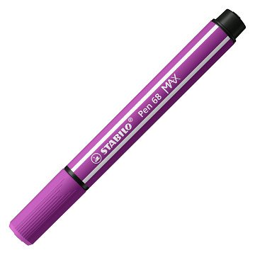 STABILO Pen 68 MAX - Felt-tip pen with thick chisel point - Lilac
