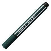 STABILO Pen 68 MAX – Filzstift mit dicker Keilspitze – Erdgrün