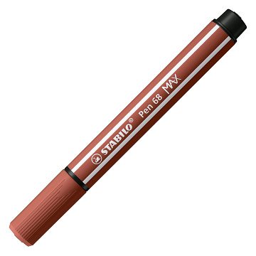 STABILO Pen 68 MAX – Filzstift mit dicker Keilspitze – Sienna