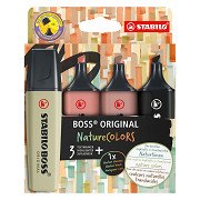 STABILO BOSS ORIGINAL – Textmarker – 4er-Set – NatureColors