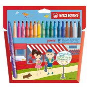 STABILO power Viltstiften - 18dlg.