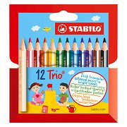 STABILO Trio thick short Ergonomische Kleurpotloden - 12dlg.