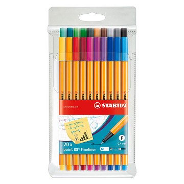 STABILO point 88 Fineliners in Etui - 20dlg.