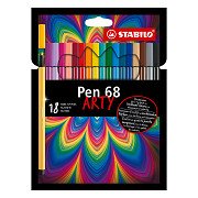 STABILO Pen 68 ARTY Felt-tip pens - 18-piece.