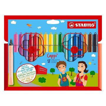 STABILO Cappi Felt-tip Pens - 18 pcs.
