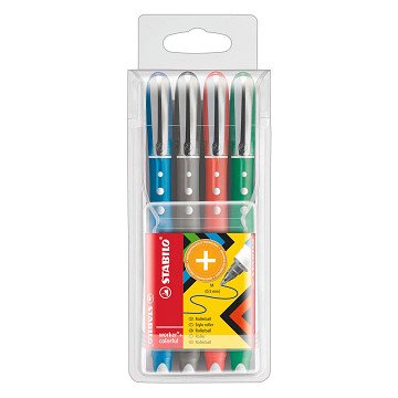 STABILO worker Colorful Rollerpen - 4dlg.