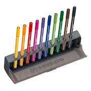 STABILO Pen 68 Klick-Set Filzstifte - 10-teilig.