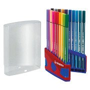 STABILO Pen 68 ColorParade Felt-Tip Pens in Storage Box - 20 pcs.