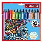 STABILO Pen 68 Viltstiften - 24dlg.