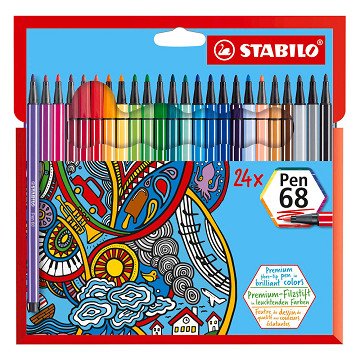 STABILO Pen 68 Felt-tip pens - 24-piece.