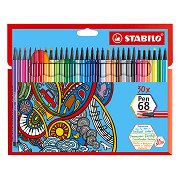 STABILO Pen 68 Filzstifte - 30 Stück.