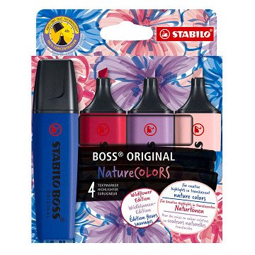 STABILO BOSS Wildflower Highlighters - 4-piece.