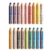 STABILO woody 3in1 Multitalent Pencils - 18-piece with Sharpener and Brush