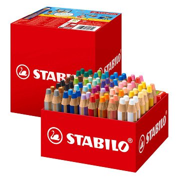 STABILO woody 3in1 Multitalent Potloden 76dlg. met 4 Puntenslijpers