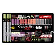 STABILO Creative Tips ARTY Stifte Pastellfarben im Metalletui - 30 Stück.