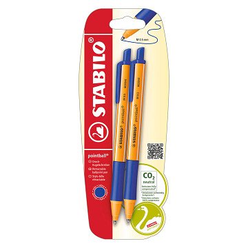 STABILO pointball Balpennen Blauw - 2dlg.
