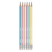 STABILO Swano Pastell HB Graphitstifte mit Radiergummispitze - 6-teilig.