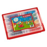 STABILO Trio AZ Schulpackung Ergonomische Filzstifte - 144 Stück.