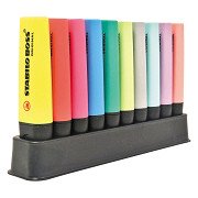 STABILO BOSS Original & Pastel Markeerstiften Bureau Set - 10dlg.