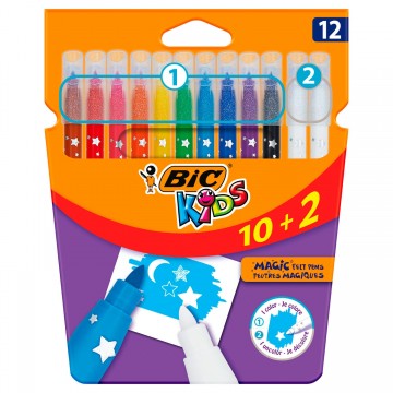 BIC Kids Coloring & Erasing, 10 + 2 free