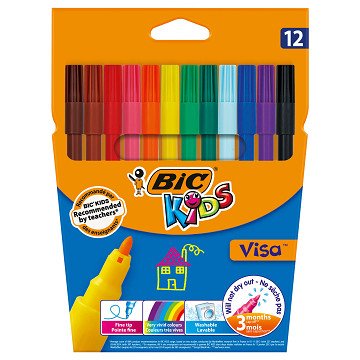 BIC Kindervisum, 12 Stück.