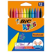 BIC Kids Plastidecor Colouring Chalk, 12 pcs.