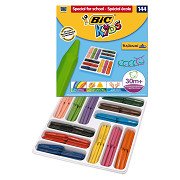 BIC Kids Plastidecor Dreieck farbige Kreide, 144 Stk.