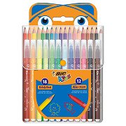 FEUTRE ECO.BIC KIDS KID XL POCH.12PCS.