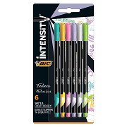 BIC Intensity Fineliners Pastel, 6 pcs.