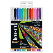 BIC Intensity Fineliners Pastel, 12 pcs.