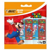 BIC Super Mario Glue Sticks, 6 pcs.