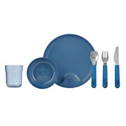 Mepal Mio Children's tableware - Deep Blue, 6 pcs.