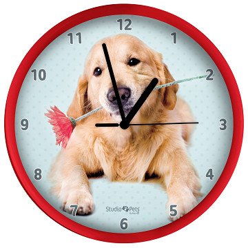 Golden Retriever Clock, 25cm