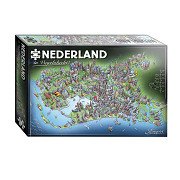 Puzzle Niederlande aus der Vogelperspektive, 1000 Teile.